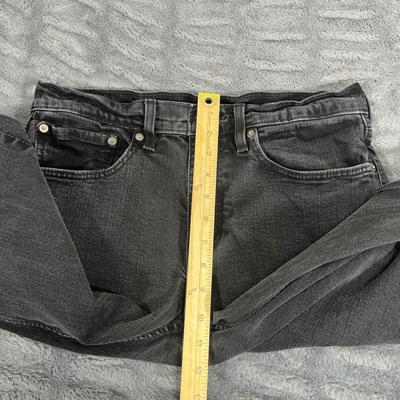 Levis 559 Relaxed Straight Mens Jeans 32x29 Faded Black Stretch Denim 00559-0239 - Picture 9 of 11